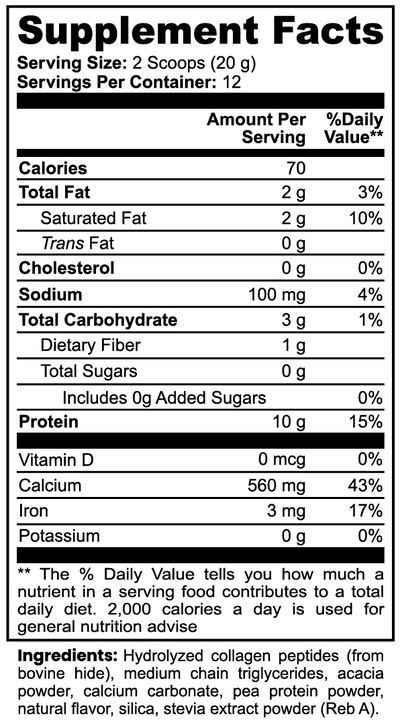 Ariyen Grass-Fed Collagen Coffee Creamer - Vanilla