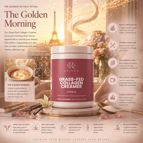 Ariyen Grass-Fed Collagen Coffee Creamer - Vanilla